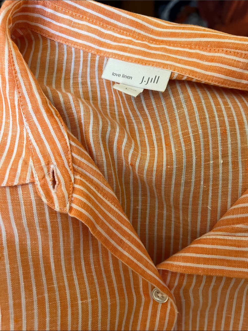 J Jill Linen Button Up Shirt - Picture 4 of 8